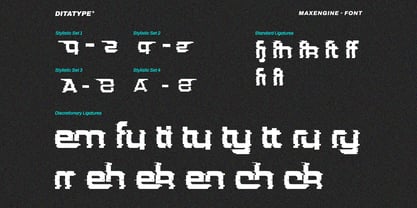 Maxengine Font Poster 8