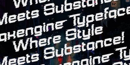 Maxengine Font Poster 7