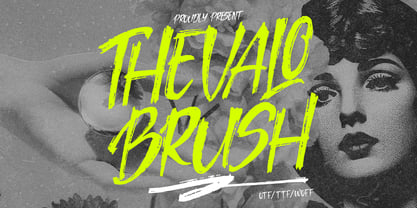 Thevalo Brush Font Poster 1