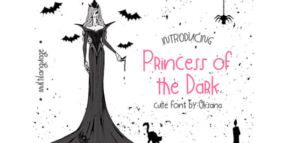 Princess of the Dark Font Poster 1