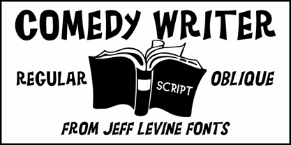 Comedy Writer JNL Font Poster 1