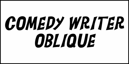 Comedy Writer JNL Font Poster 4