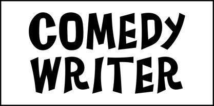 Comedy Writer JNL Font Poster 2