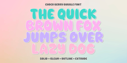 Choco Berry Font Poster 13