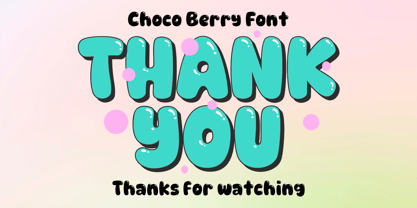 Choco Berry Font Poster 15