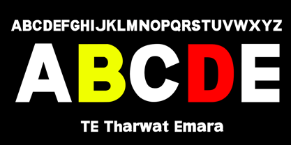TE Tharwat Emara Font Poster 1