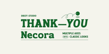 Necora Font Poster 10