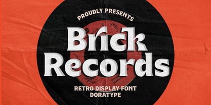 Brick Records Font Poster 1