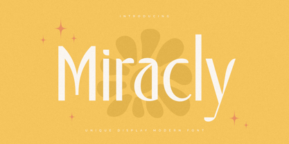 Miracly Font Poster 1