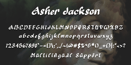 Asher Jackson Font Poster 5