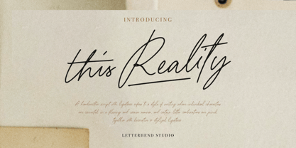 This Reality Font Poster 1