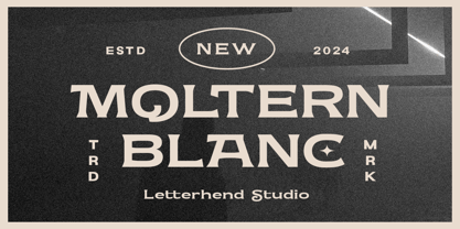 Moltern Blanc Font Poster 1