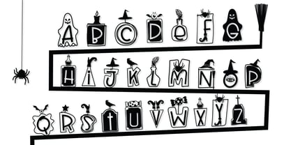 Witchy Doodle Font Poster 2