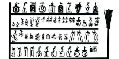 Witchy Doodle Font Poster 3