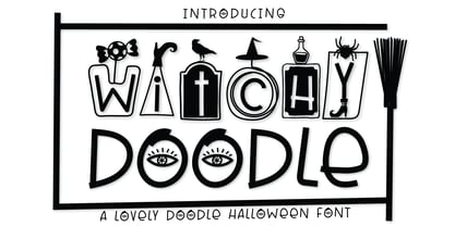 Witchy Doodle Font Poster 1