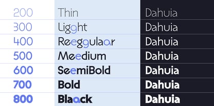 Dahuia Font Poster 7