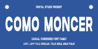 Como Moncer Font Poster 1