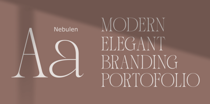 Nebulen Font Poster 8