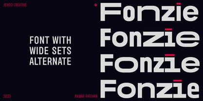 Fonzie Font Poster 1