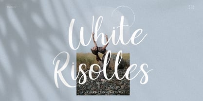 White Risolles Font Poster 1