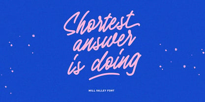 Mill Valley Font Poster 2