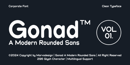 Gonad Font Poster 1