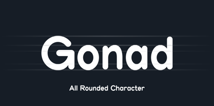 Gonad Font Poster 3