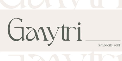 Ganytri Font Poster 1