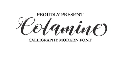 Colamine Font Poster 1