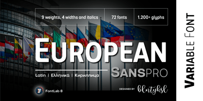 European Sans Pro Variable Font Poster 1