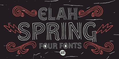 Elah Spring Font Poster 1