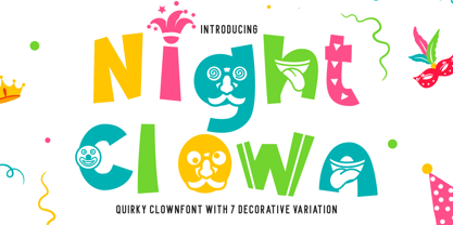 Night Clown Font Poster 1