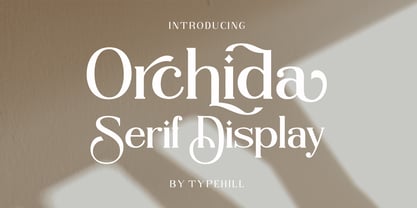 Orchida Serif Display Font Poster 1