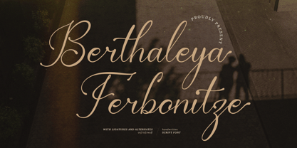 Berthaleya Ferbonitze Font Poster 1