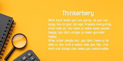 Thinkerbery Font Poster 2