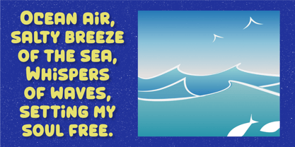 Ocean Air Font Poster 4