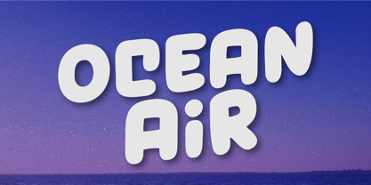 Ocean Air Font Poster 1