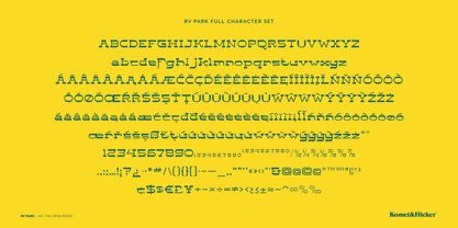 RV Park Font Poster 14