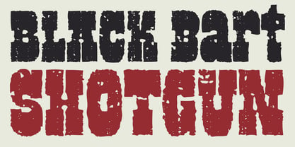 Black Bart Shotgun Font Poster 1