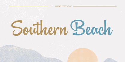 Southern Beach Font Poster 1