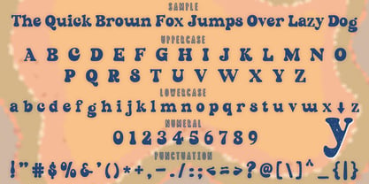 Distressed Groovy Funky Font Poster 2