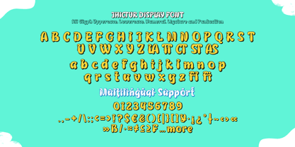 Jhictur Font Poster 9