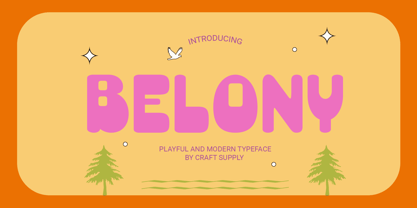 Belony Font Poster 1