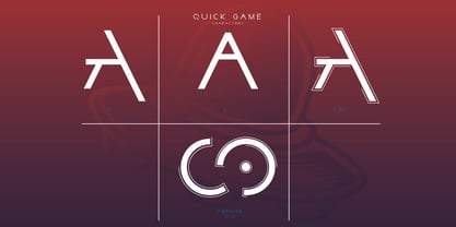 Quick Game Font Poster 5