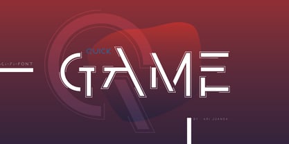 Quick Game Font Poster 1