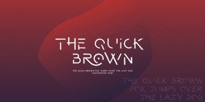 Quick Game Font Poster 3