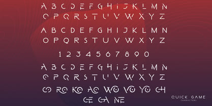 Quick Game Font Poster 8