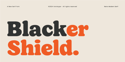 Blacker Shield Font Poster 1