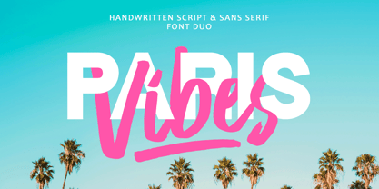 Paris Vibes Font Poster 1