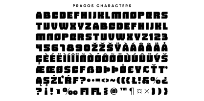 Pragos Font Poster 10